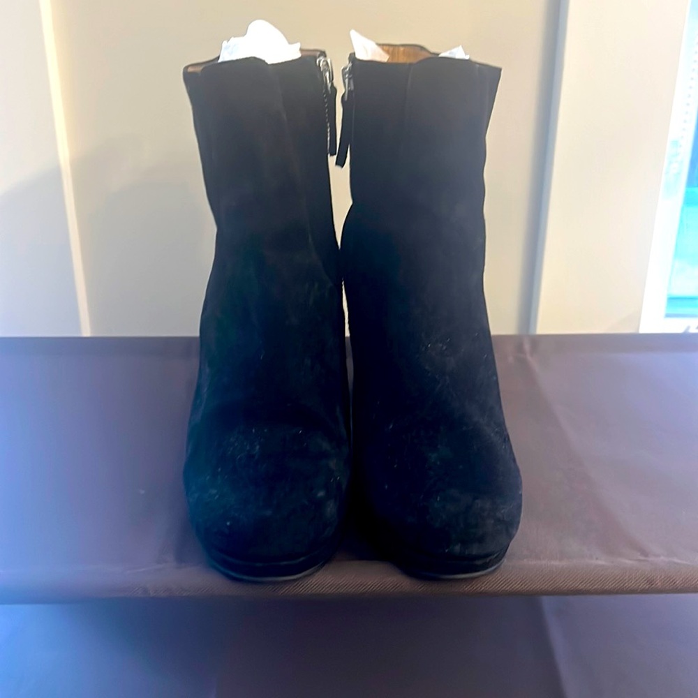Nine West Ankle Booties, Black, Size 10W